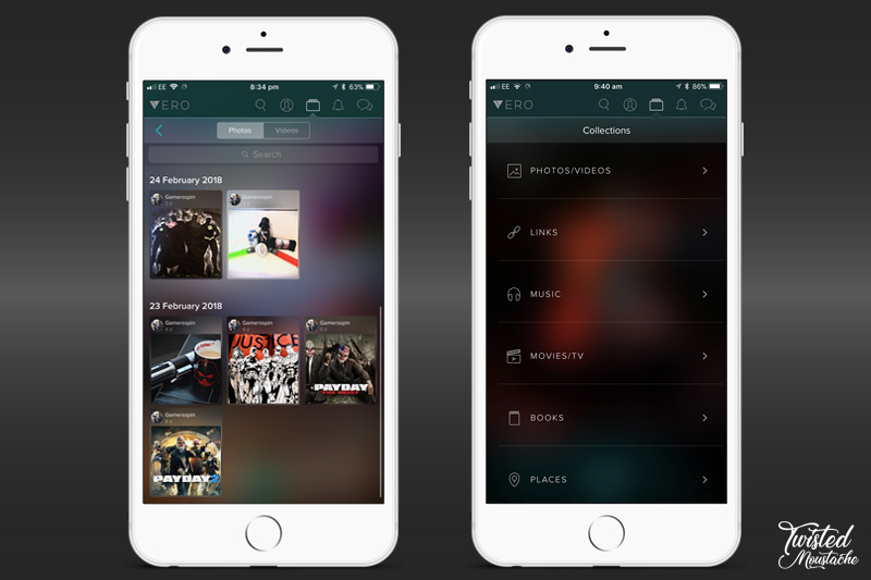 Vero App - Collections