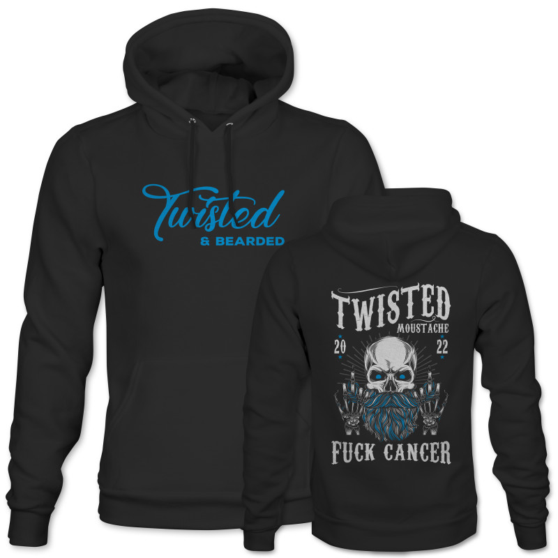 Twisted & Bearded F Cancer Hoodie