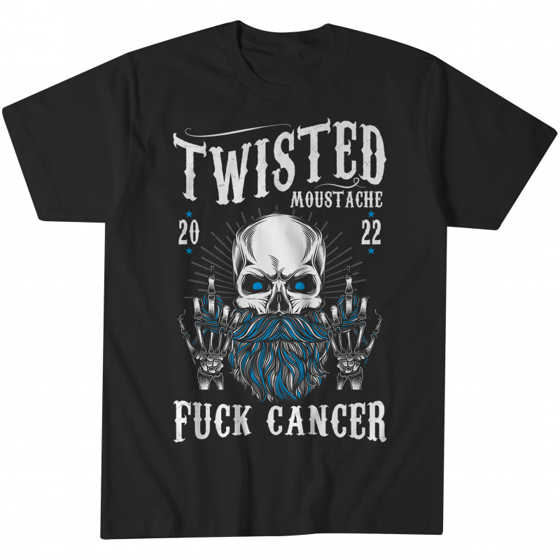 Twisted Moustache F Cancer Tee
