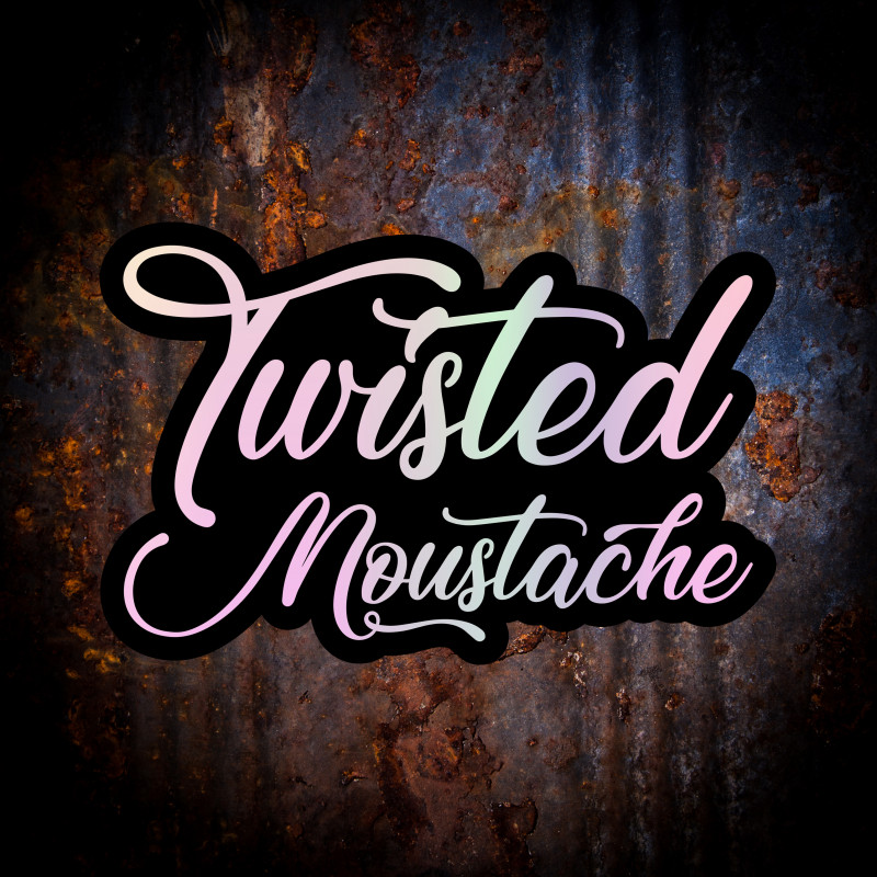 Twisted Moustache Sticker (Holographic)