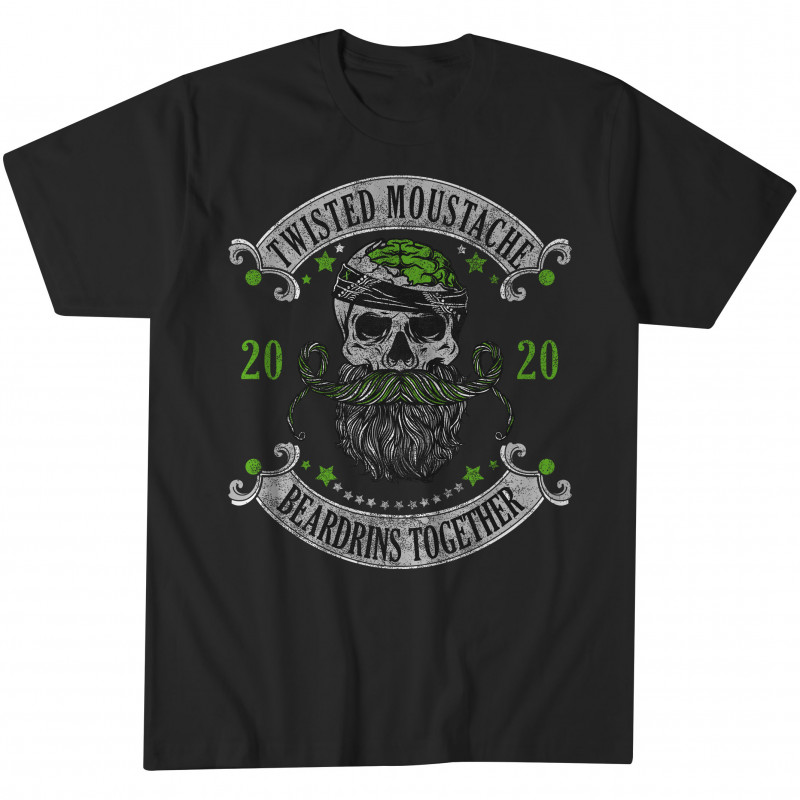 Beardrins Together Mental Health Edition Tee Black