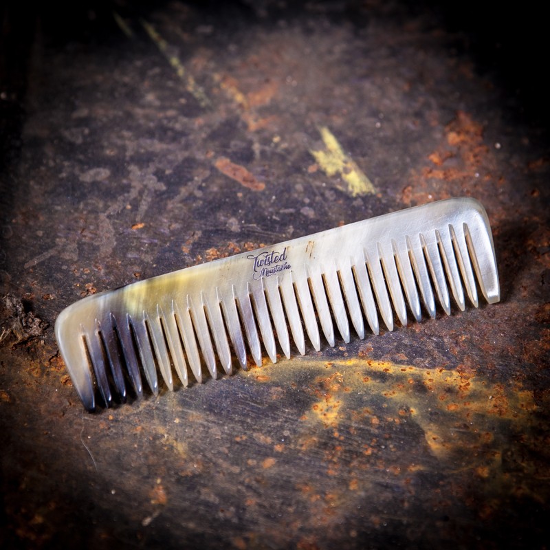 Ox Horn Small Beard & Stache Comb