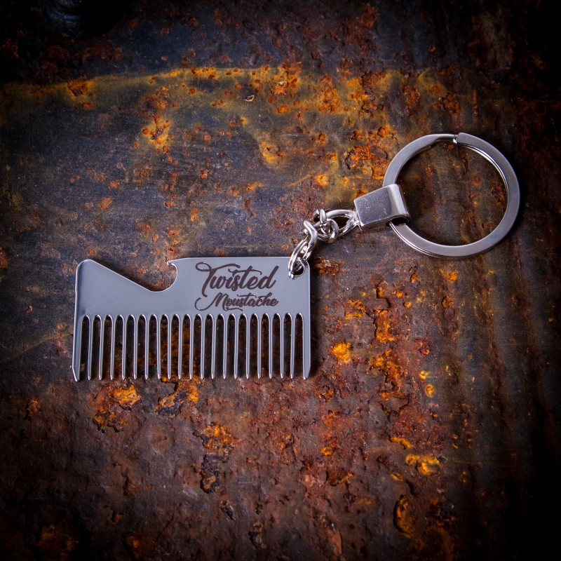Pocket Moustache Comb Stainless Steel