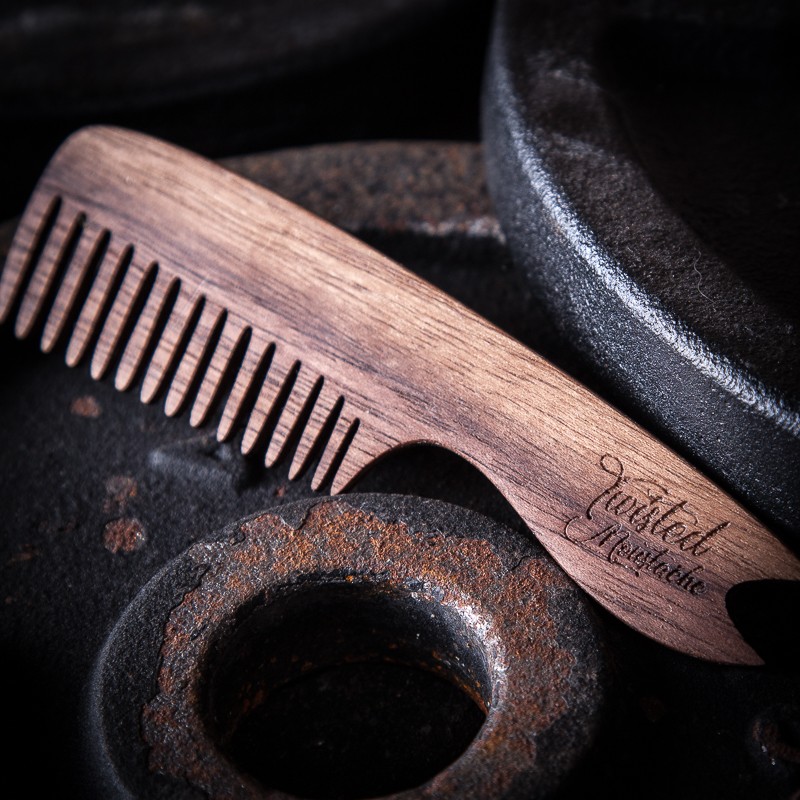 Wooden Moustache Comb Signature collection