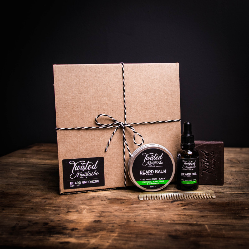 The Poker Night Grooming Set - Beard Balm, Oil & Beard Comb