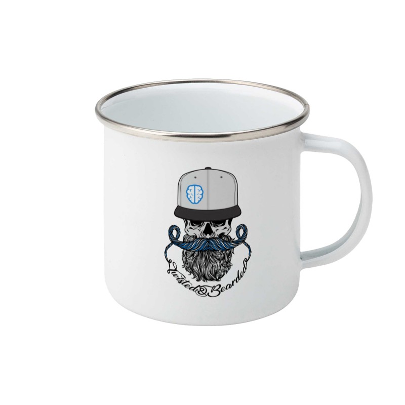 Twisted & Bearded Alzheimers Enamel Mug