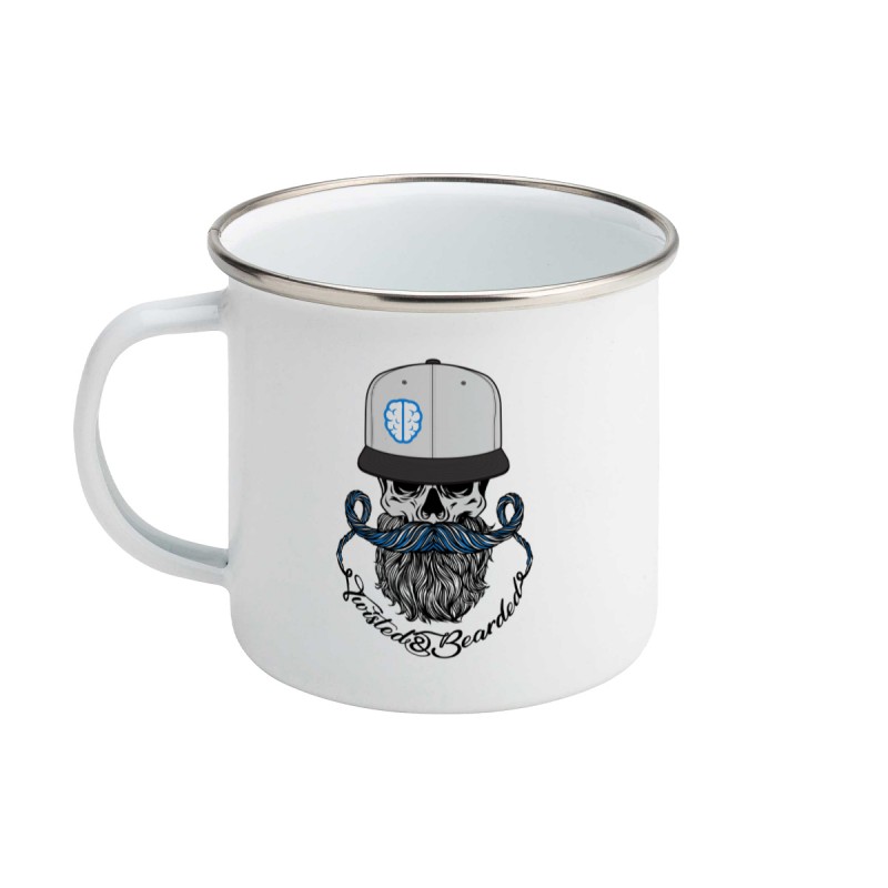 Twisted & Bearded Alzheimers Enamel Mug