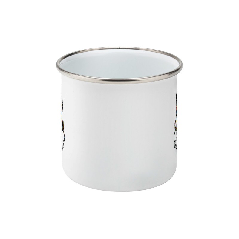 Twisted & Bearded Autism Enamel Mug