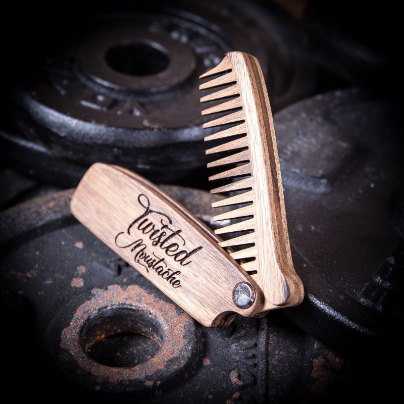 Beard and Moustache Combs and Brushes Twisted Moustache